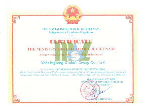 Certificado de Vietnam