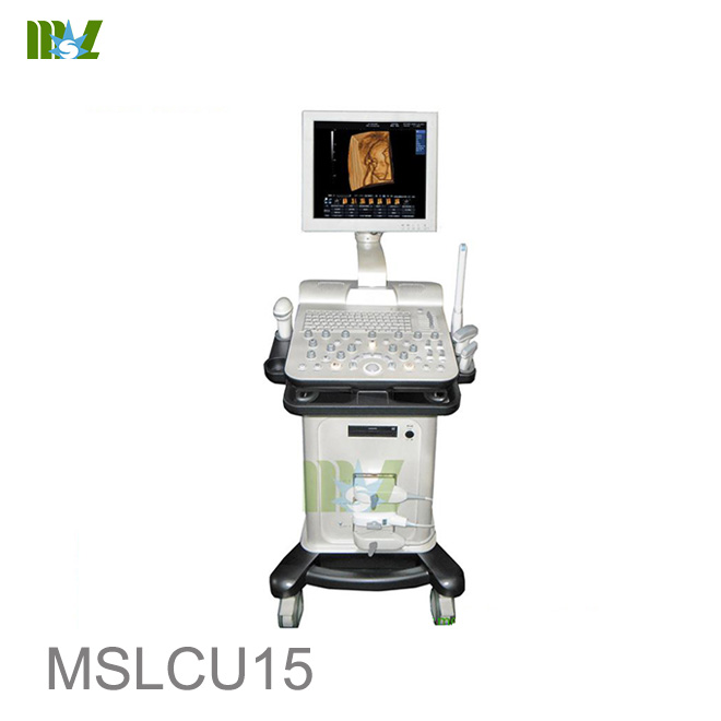 Ultrasonido de embarazo en carrito 4D doppler en color MSLCU15