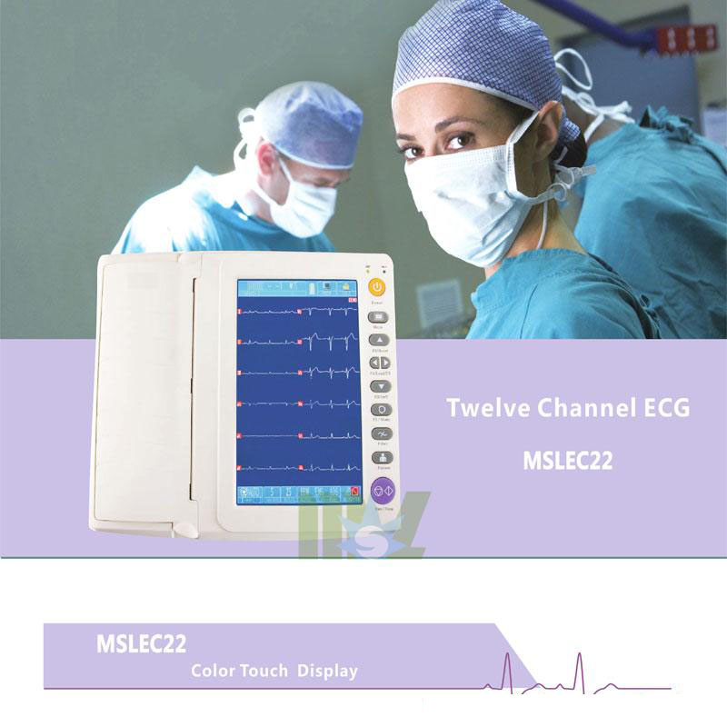 Portable twelve lead ecg MSLEC22 for sale