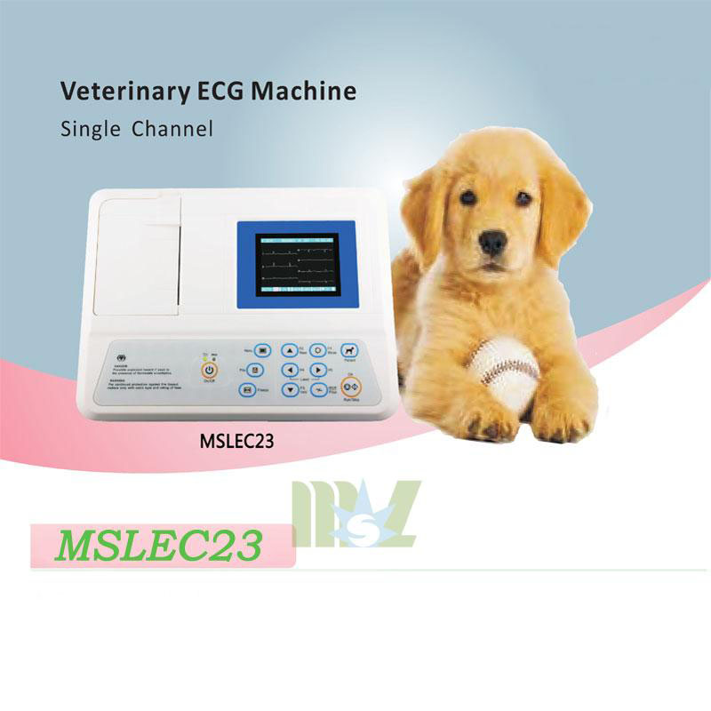 one lead veterinary ecg machine MSLEC23