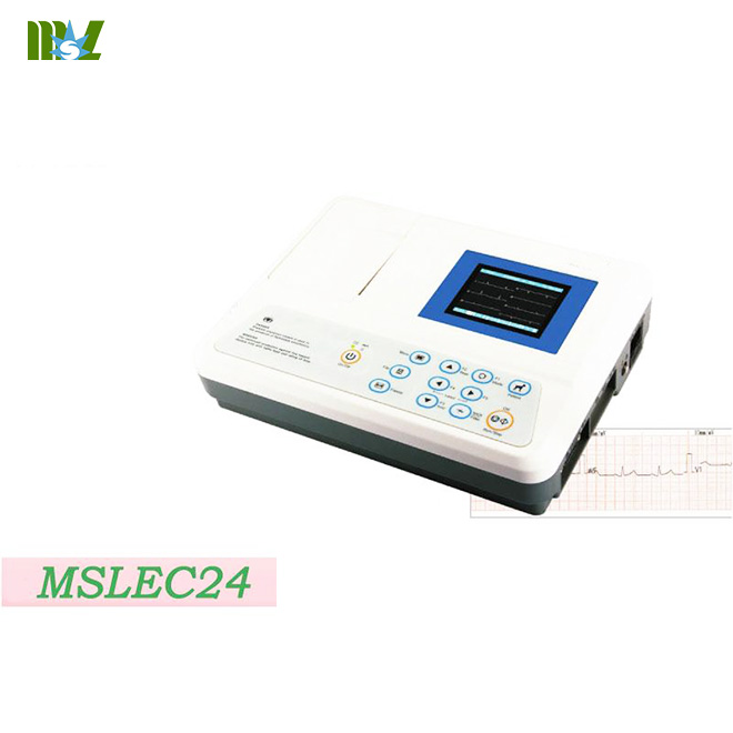 MSL Máquina de ECG veterinario portátil de 3 derivaciones MSLEC24