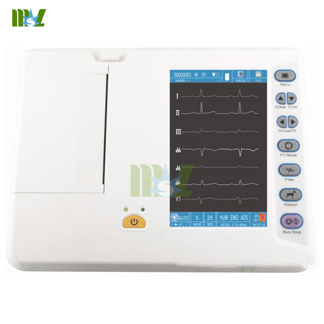 6-lead channel veterinary ecg machine MSLEC26