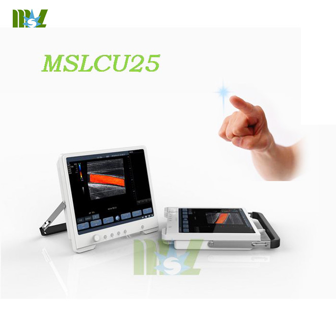 Ecógrafo Doppler a color con pantalla táctil portátil MSLCU25