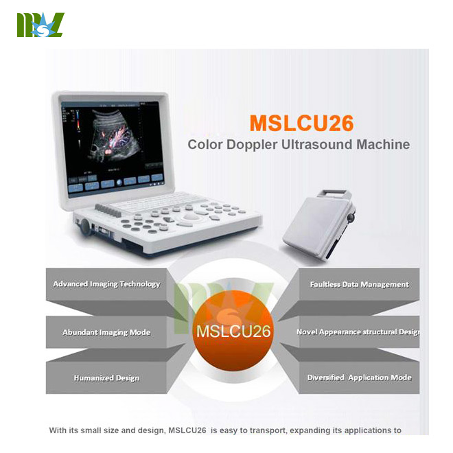 Máquina de Ultrasonido Doppler en Color para Laptop MSLCU26 Tecnología Avanzada de Imágenes