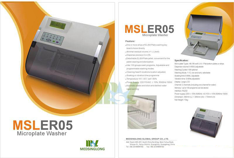 elisa microplate washer equipment MSLER05