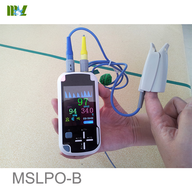 Oxímetro de pulso de mano avanzado con función inalámbrica Bluetooth MSLPO-B