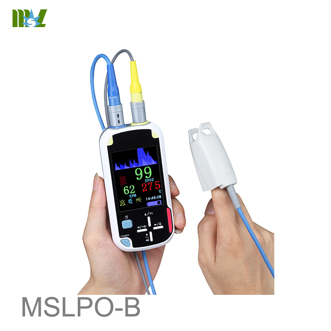 Oxímetro de pulso portátil de mano con función inalámbrica Bluetooth MSLPO-B