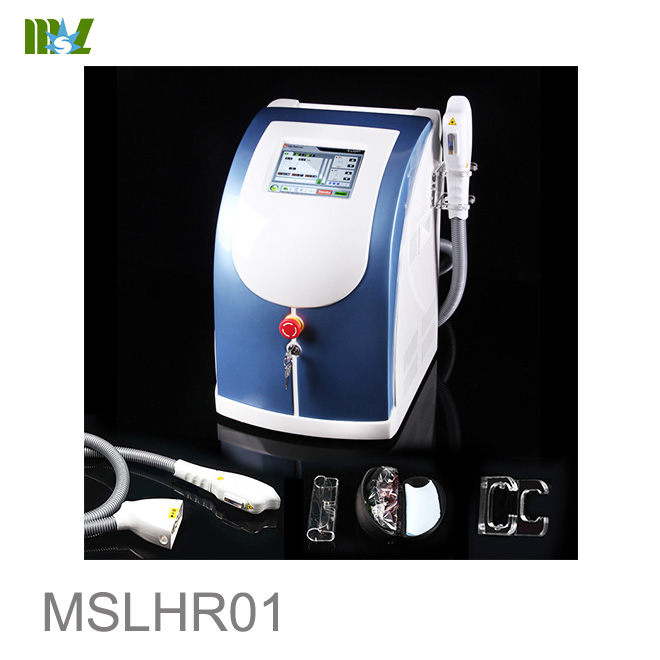 máquina portátil de eliminación de vello con luz pulsada intensa