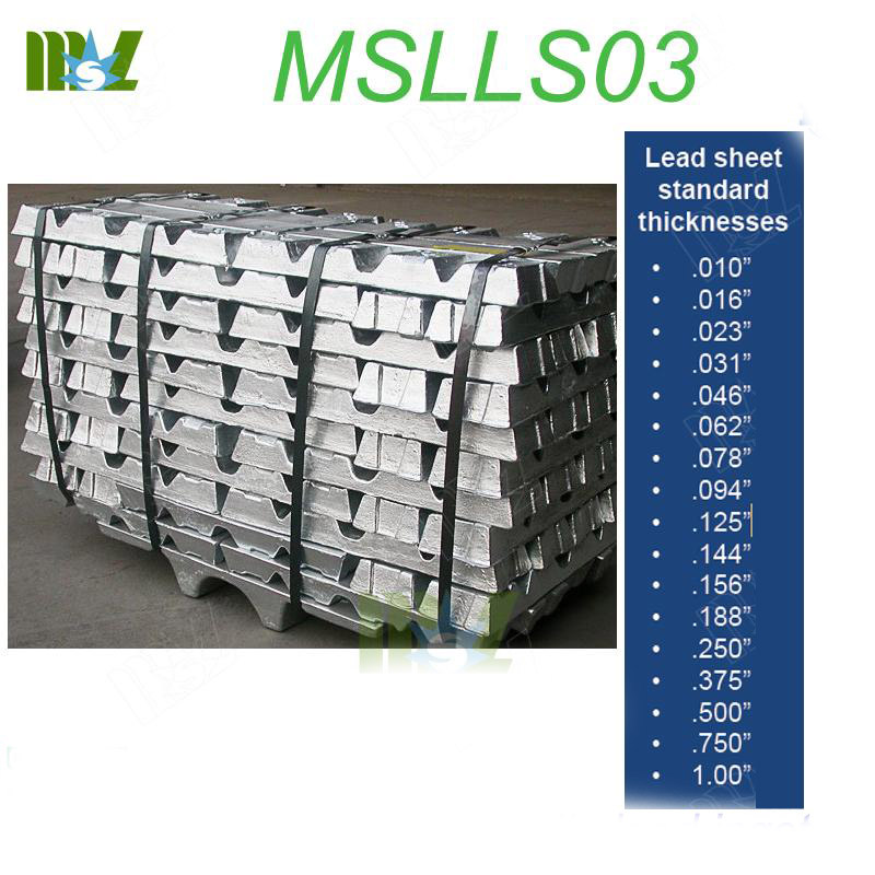 lingote de plomo MSLLS03