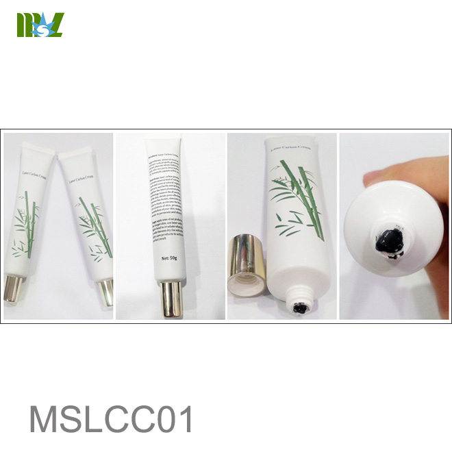 crema de carbono con láser