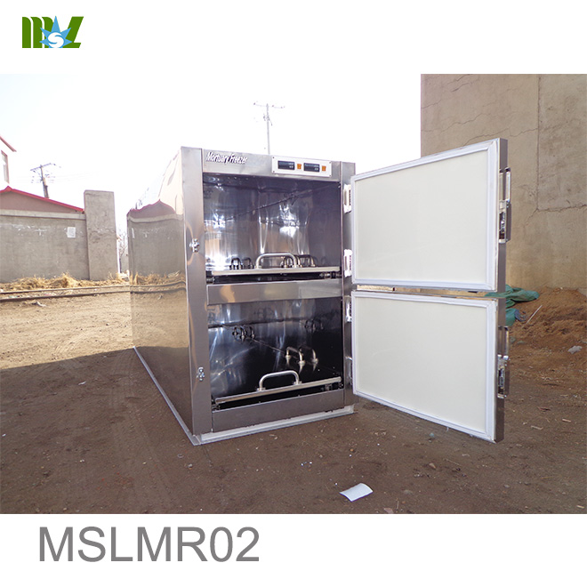nevera de morgue de acero inoxidable