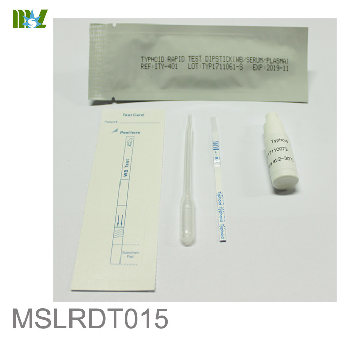 prueba de tifoides en el punto de atención