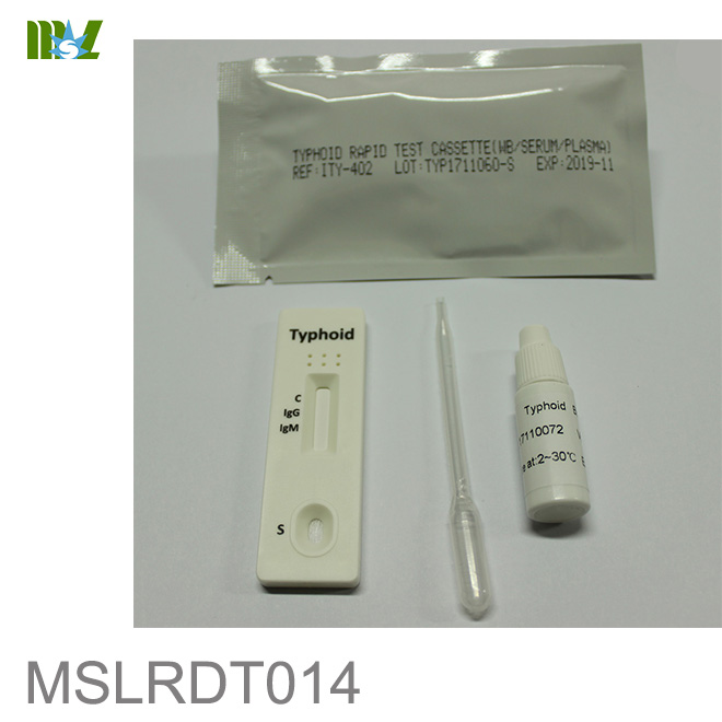 prueba de tifoides en el punto de atención