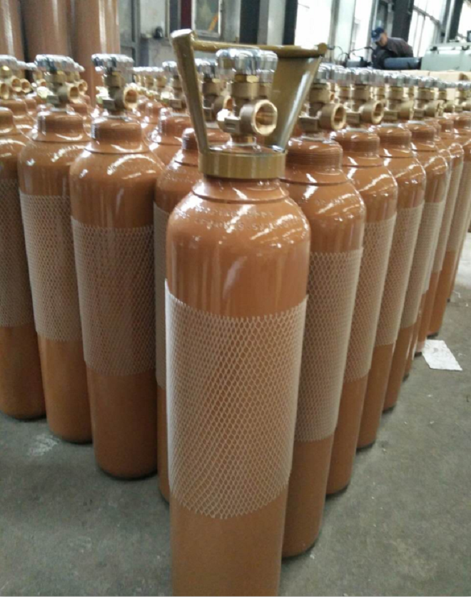 capacidad del cilindro de oxígeno