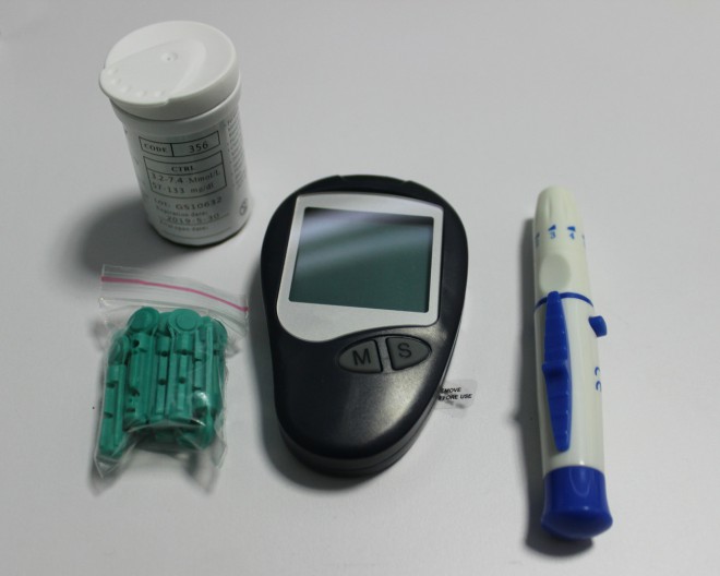 medidor de sangre para diabetes