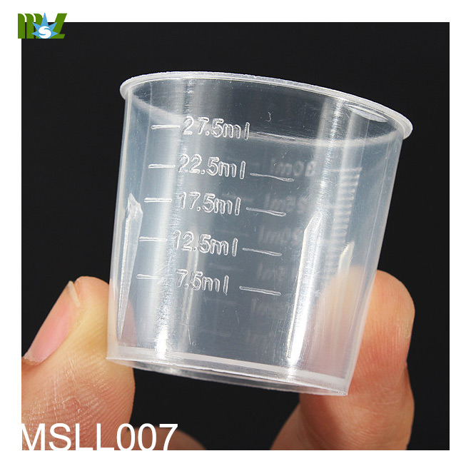vasos de medicina de plástico