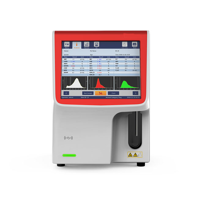 Analizador hematológico automático inteligente para animales MSLAB41Vet-1